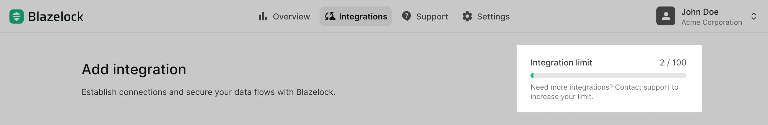 Karte zum Limit an Anbindungen auf der Erstellungsseite