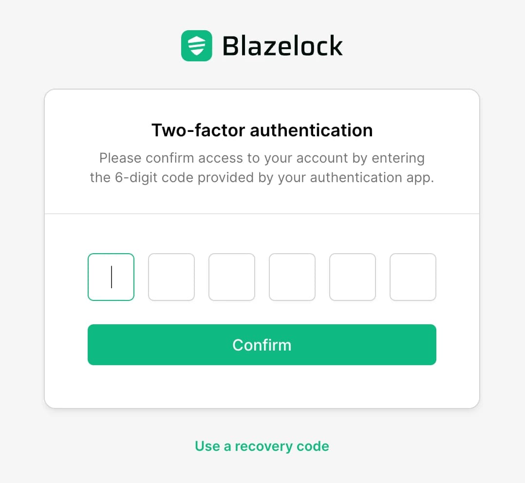 Sign-in flow for an account with two-factor authentication enabled